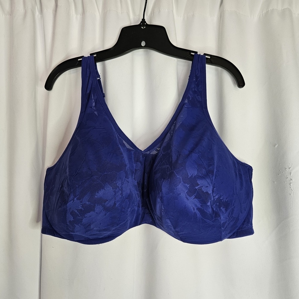 Cacique‎ Lightly Lined Full Coverage Bra Size 46DDD Purple Underwire